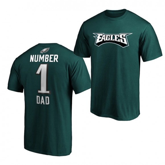 2020 Father's Day T-Shirt Green Philadelphia Eagles