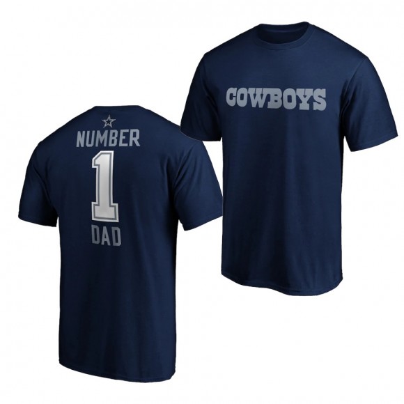 2020 Father's Day T-Shirt Navy Dallas Cowboys
