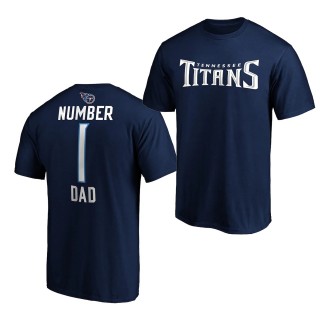2020 Father's Day T-Shirt Navy Tennessee Titans