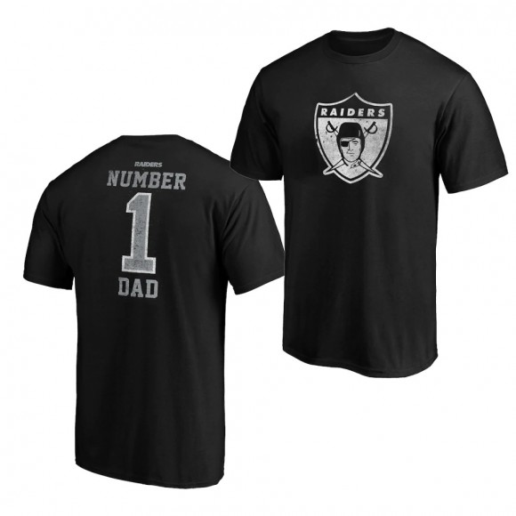 2020 Father's Day T-Shirt Raiders Black Retro