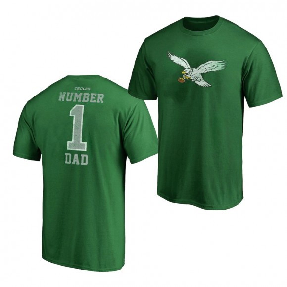 2020 Father's Day T-Shirt Eagles Green Retro