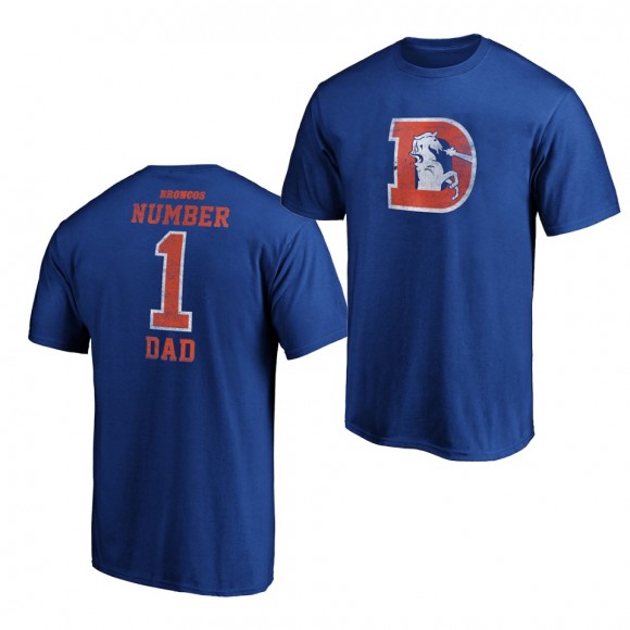 2020 Father's Day T-shirt Chargers Royal Retro