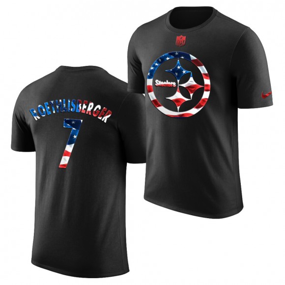 2020 Independence Day T-Shirt Ben Roethlisberger Steelers Stars and Stripes