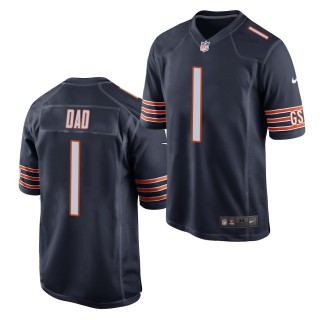 Bears 2021 Fathers Day Jersey #1 Dad Navy Game