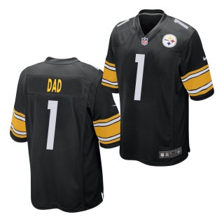 Steelers 2021 Fathers Day Jersey #1 Dad Black Game