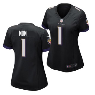 Women Ravens 2021 Mother's Day Jersey #1 Mom Black Game