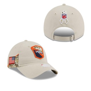 2023 Salute To Service Veterans Broncos Stone 9TWENTY Adjustable Women's Hat