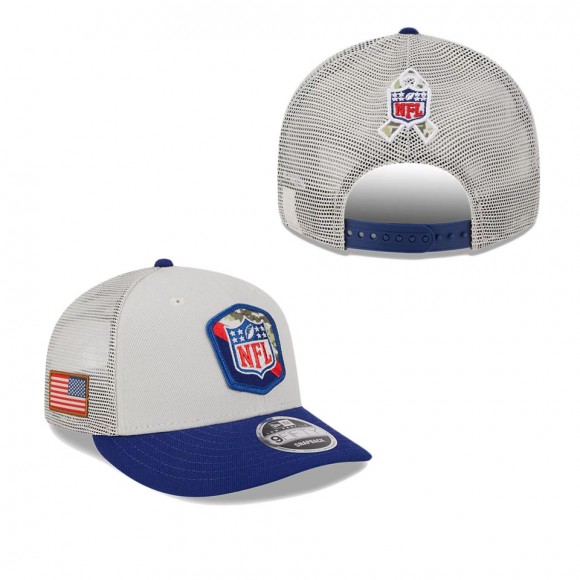 2023 Salute To Service Veterans NFL Stone Navy Low Profile Snapback Hat
