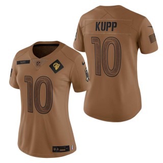 2023 Salute To Service Veterans Cooper Kupp Rams Brown Women's Jersey