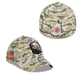 2023 Salute To Service Veterans Ravens Camo Flex Hat