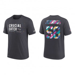 Anfernee Jennings New England Patriots Nike Charcoal 2021 NFL Crucial Catch Performance T-Shirt