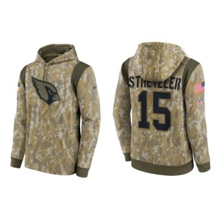 Men's Chris Streveler Arizona Cardinals Camo 2021 Salute To Service Therma Hoodie