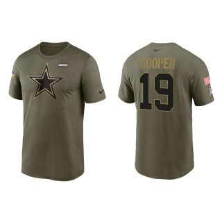 Men's Dallas Cowboys Amari Cooper Nike Olive 2021 Salute To Service Legend Performance T-Shirt