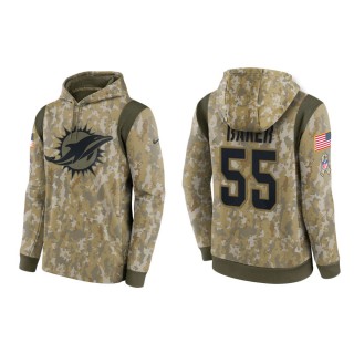 Men's Jerome Baker Miami Dolphins Camo 2021 Salute To Service Therma Hoodie