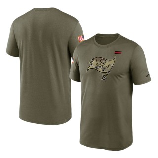 2021 Salute To Service Buccaneers Olive Legend Performance T-Shirt