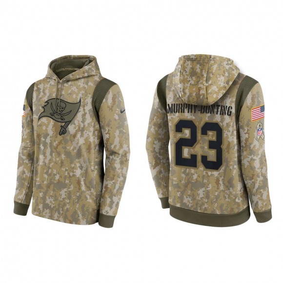 Men's Sean Murphy-Bunting Tampa Bay Buccaneers Camo 2021 Salute To Service Therma Hoodie