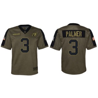 Youth Arizona Cardinals Carson Palmer Nike Olive 2021 Salute To Service Game Jersey
