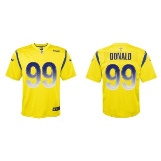 Aaron Donald Youth Los Angeles Rams Gold Inverted Game Jersey