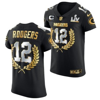 Aaron Rodgers 2020 NFL MVP Packers Black Jersey
