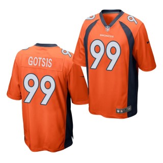Adam Gotsis Denver Broncos Orange Game Jersey