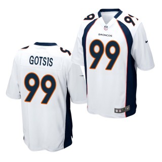 Adam Gotsis Denver Broncos White Game Jersey