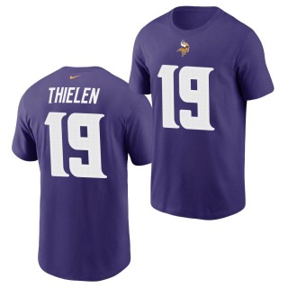 Adam Thielen Vikings Name Number T-shirt Purple