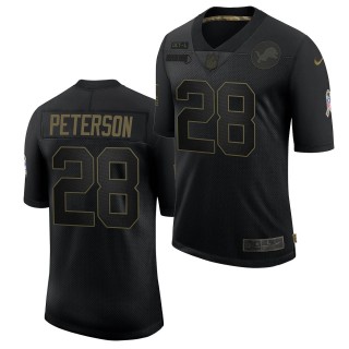 Adrian Peterson Salute To Service Jersey Lions Black Limited