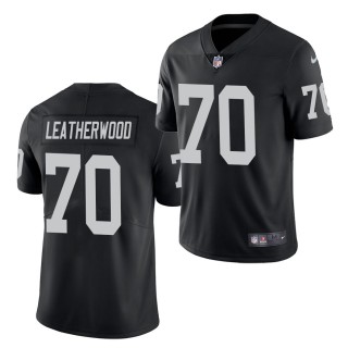 Alex Leatherwood 2021 NFL Draft Jersey Raiders Black Vapor Limited