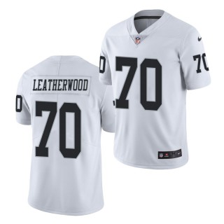 Alex Leatherwood 2021 NFL Draft Jersey Raiders White Vapor Limited