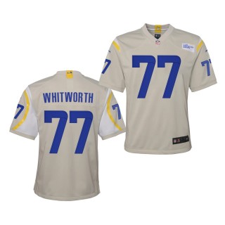 Youth Andrew Whitworth Game Jersey Rams Bone