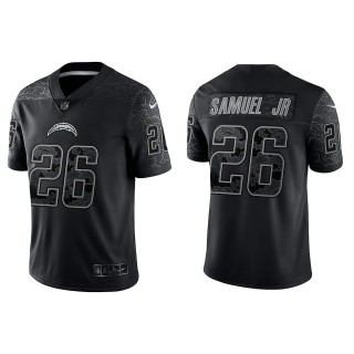 Asante Samuel Jr. Los Angeles Chargers Black Reflective Limited Jersey