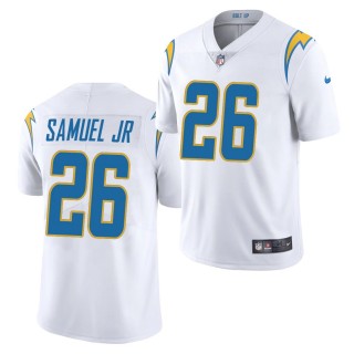 Asante Samuel Jr. 2021 NFL Draft Jersey Chargers White Vapor Limited