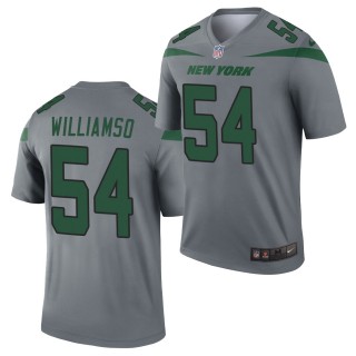 New York Jets #54 Avery Williamson Gray Inverted Legend Jersey