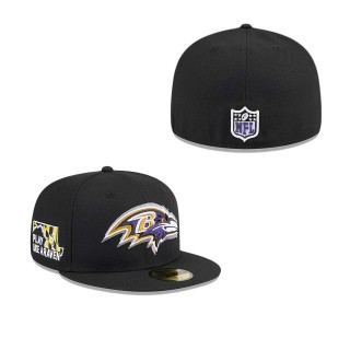 Baltimore Ravens Black 2024 NFL Draft 59FIFTY Fitted Hat