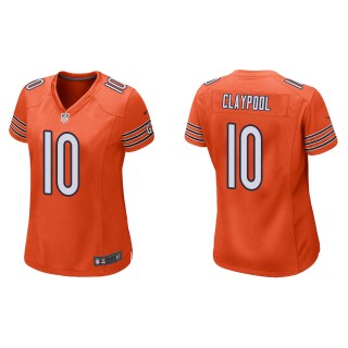 Women's Chicago Bears Chase Claypool Orange Alternate Game Jersey