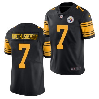 Men's Pittsburgh Steelers Ben Roethlisberger #7 Color Rush Limited Jersey - Black