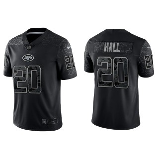 Breece Hall New York Jets Black Reflective Limited Jersey