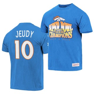 Broncos Jerry Jeudy Super Bowl XXXIII Champions T-Shirt Royal Vintage