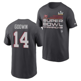 Buccaneers Super Bowl LV Champions Chris Godwin T-Shirt Anthracite Locker Room