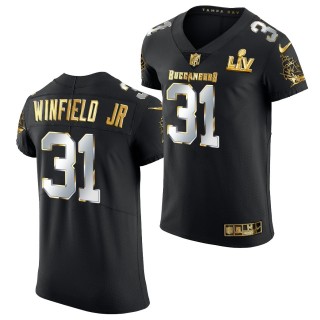 Antoine Winfield Jr. Buccaneers Super Bowl LV Jersey Black Golden Edition