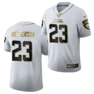 C.J. Henderson Jersey Jaguars White 2020 NFL Draft Golden Edition