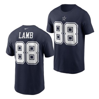 CeeDee Lamb Cowboys T-shirt 2020 NFL Draft Navy