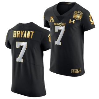 2021 Peach Bowl Jersey Coby Bryant Cincinnati Bearcats Black Golden Edition