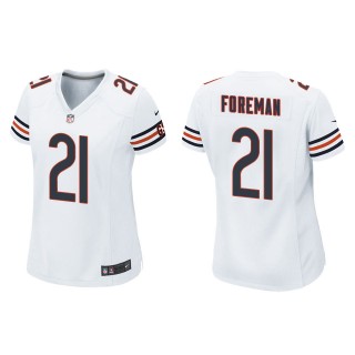 Women's Bears D'Onta Foreman White Game Jersey