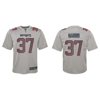 Damien Harris Youth New England Patriots Gray Atmosphere Game Jersey