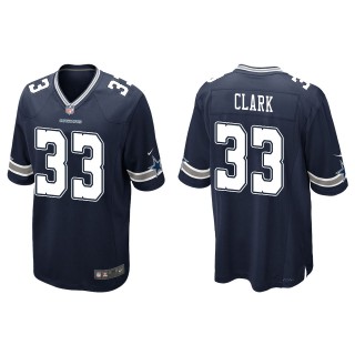 Men's Dallas Cowboys Damone Clark Navy Game Jersey