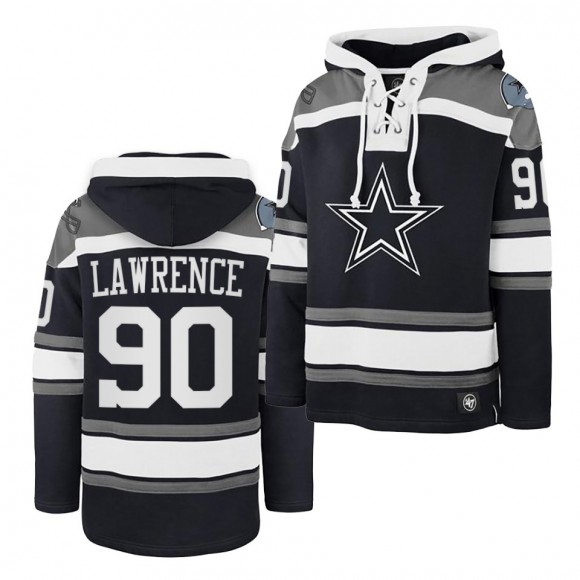 Cowboys DeMarcus Lawrence Hoodie Navy Superior Lacer