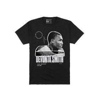 Alabama Crimson Tide DeVonta Smith 2021 NFL Draft T-Shirt Black Player Graphic