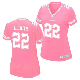 Women's Dallas Cowboys Emmitt Smith Pink Game Jersey