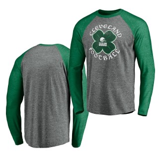 Browns St. Patrick's Day T-Shirt Gray Green